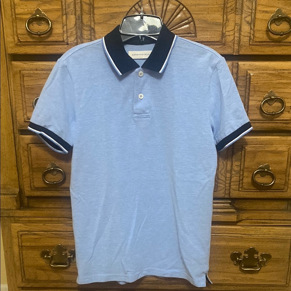 Aeropostale S/S Polo Shirt Blue Men’s Small